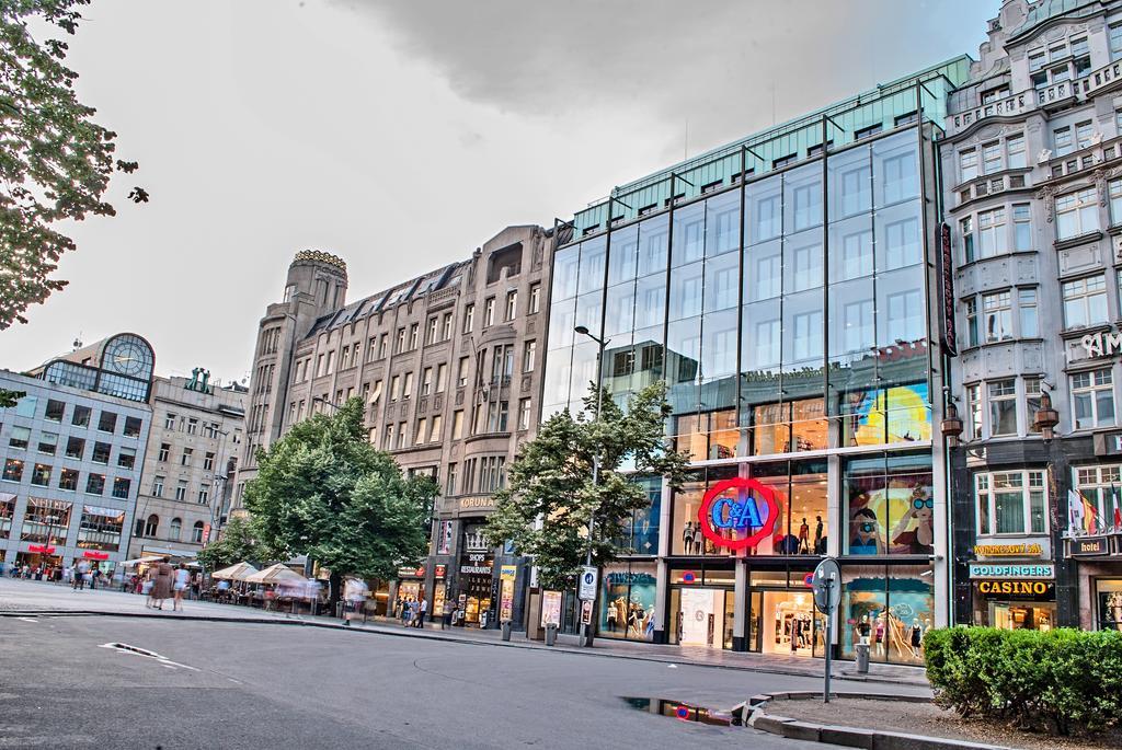 Wenceslas Square Terraces Praha Bagian luar foto