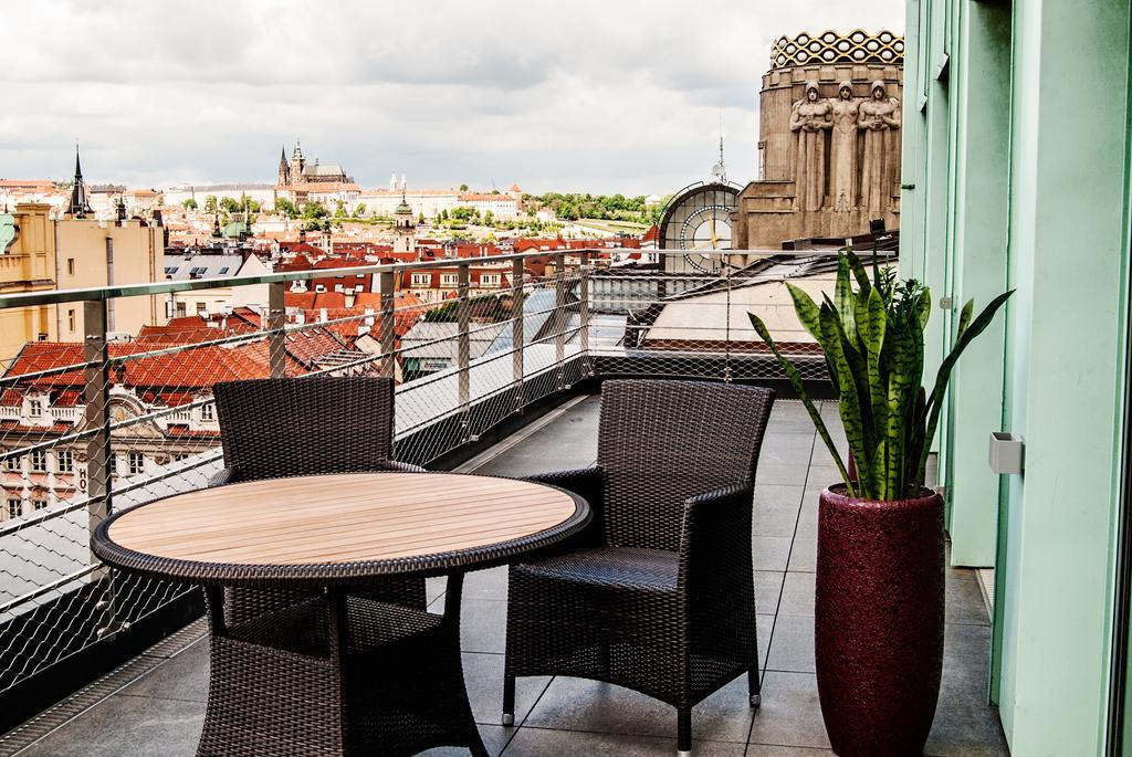 Wenceslas Square Terraces Praha Bagian luar foto