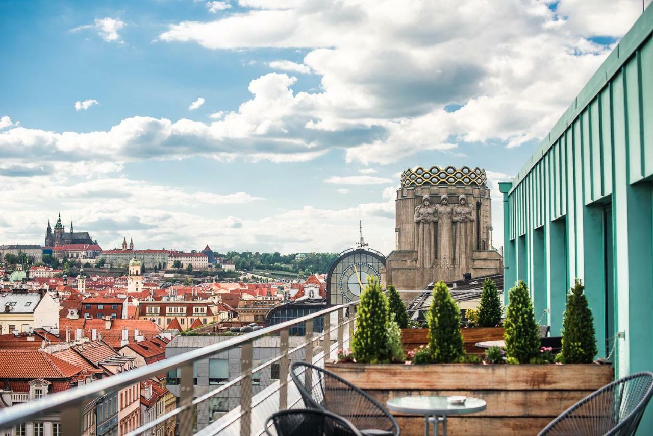 Wenceslas Square Terraces Praha Bagian luar foto