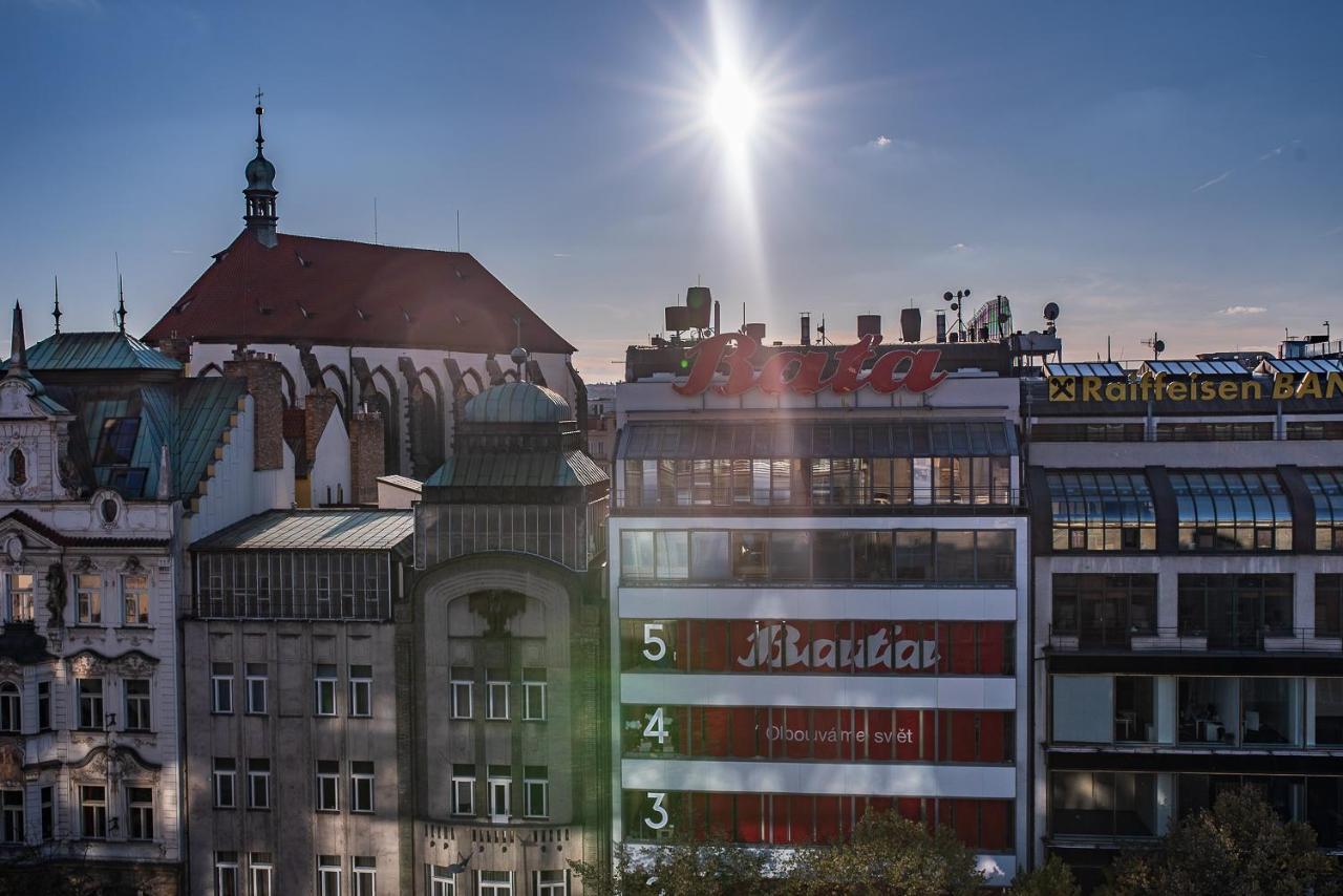 Wenceslas Square Terraces Praha Bagian luar foto