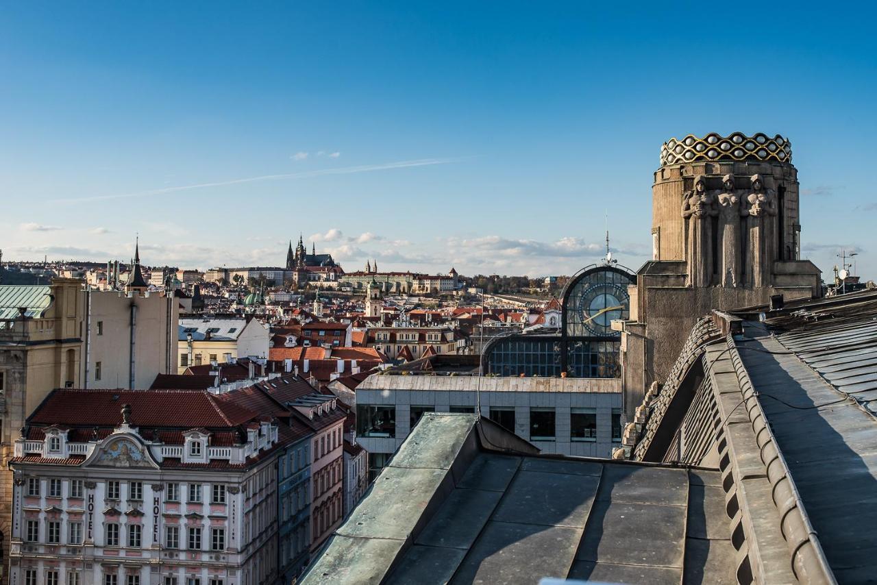 Wenceslas Square Terraces Praha Bagian luar foto